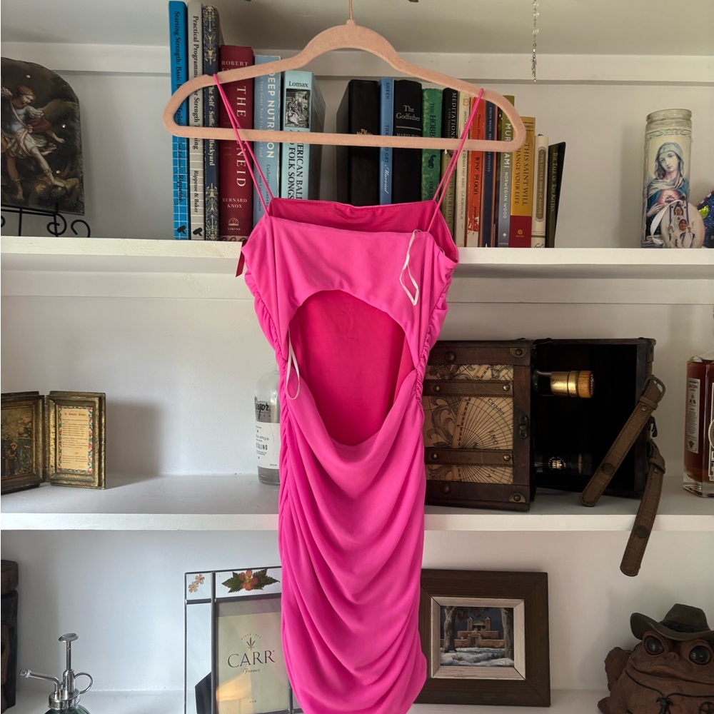 PRINCESS POLLY Holloway Wishes Mini Dress Pink SZ US 2 - Picture 5 of 6